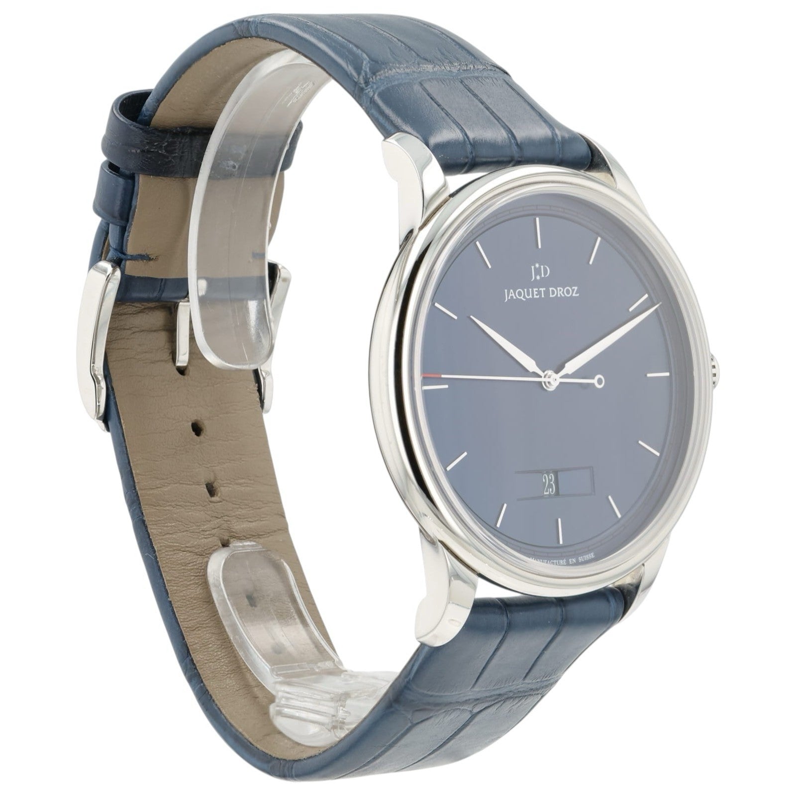 Jaquet Droz Grande Heure Blue Dial Stainless Steel 43mm Automatic J017530241
