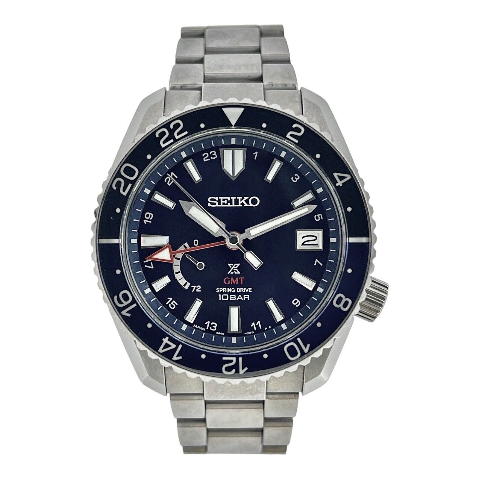 Seiko Prospex LX Titanium GMT Watch Spring Drive SNR033 - Box/Papers