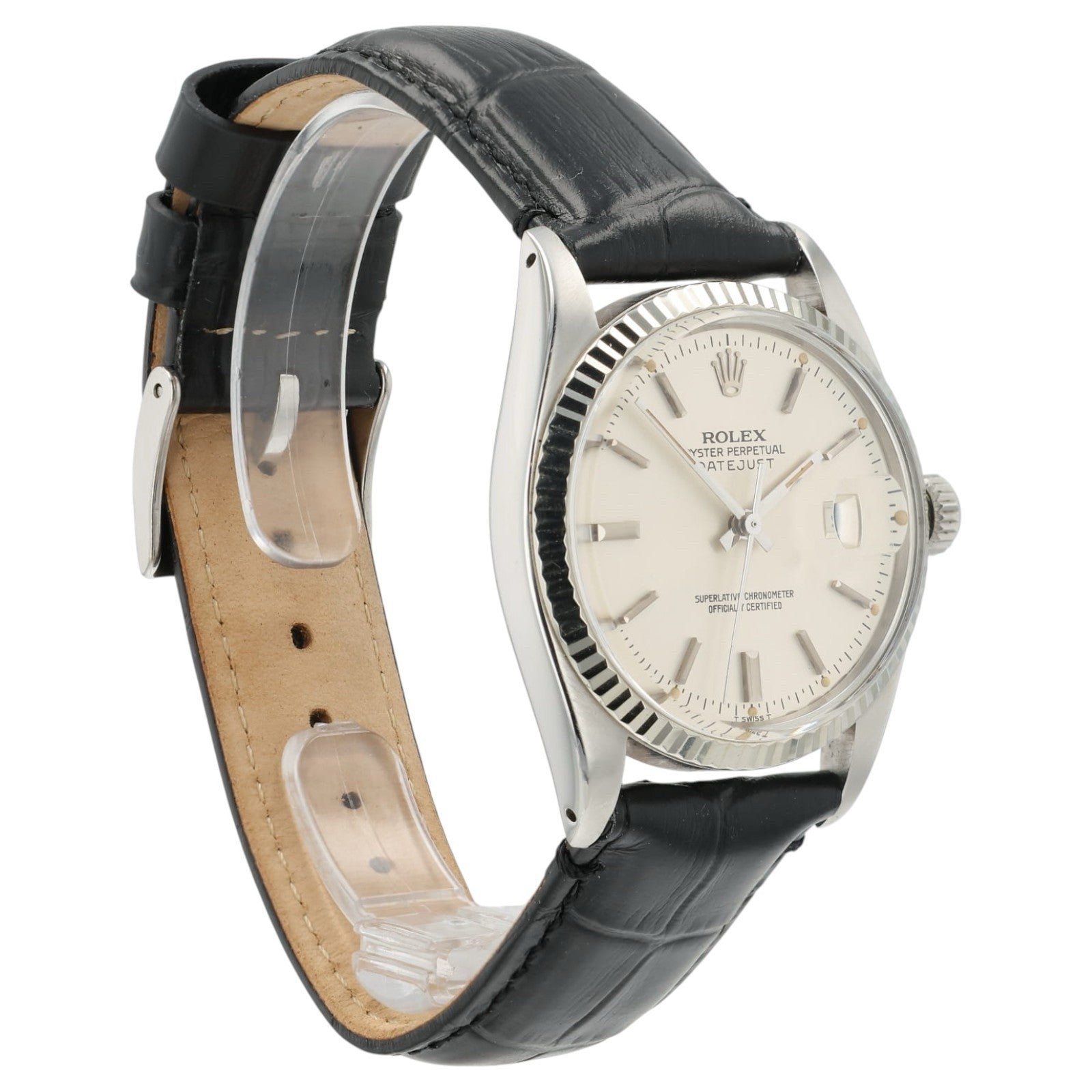 Rolex Datejust Silver Dial Stainless Steel 36mm Automatic Men’s Watch 16014
