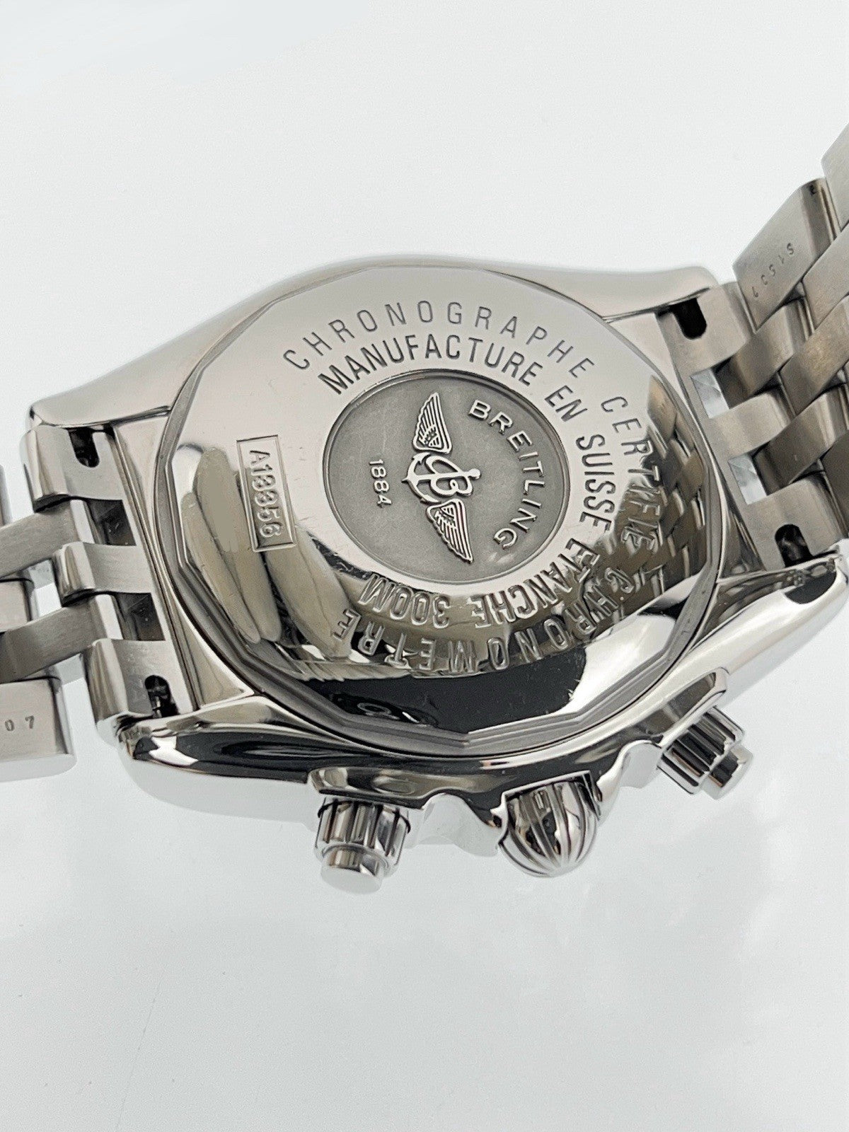 Breitling Chronomat Evolution Steel Black Dial 44mm Automatic Mens Watch A13356