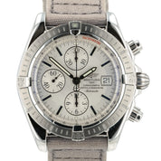 Breitling Chronomat Silver Dial Stainless Steel 44mm Automatic Mens Watch A13356
