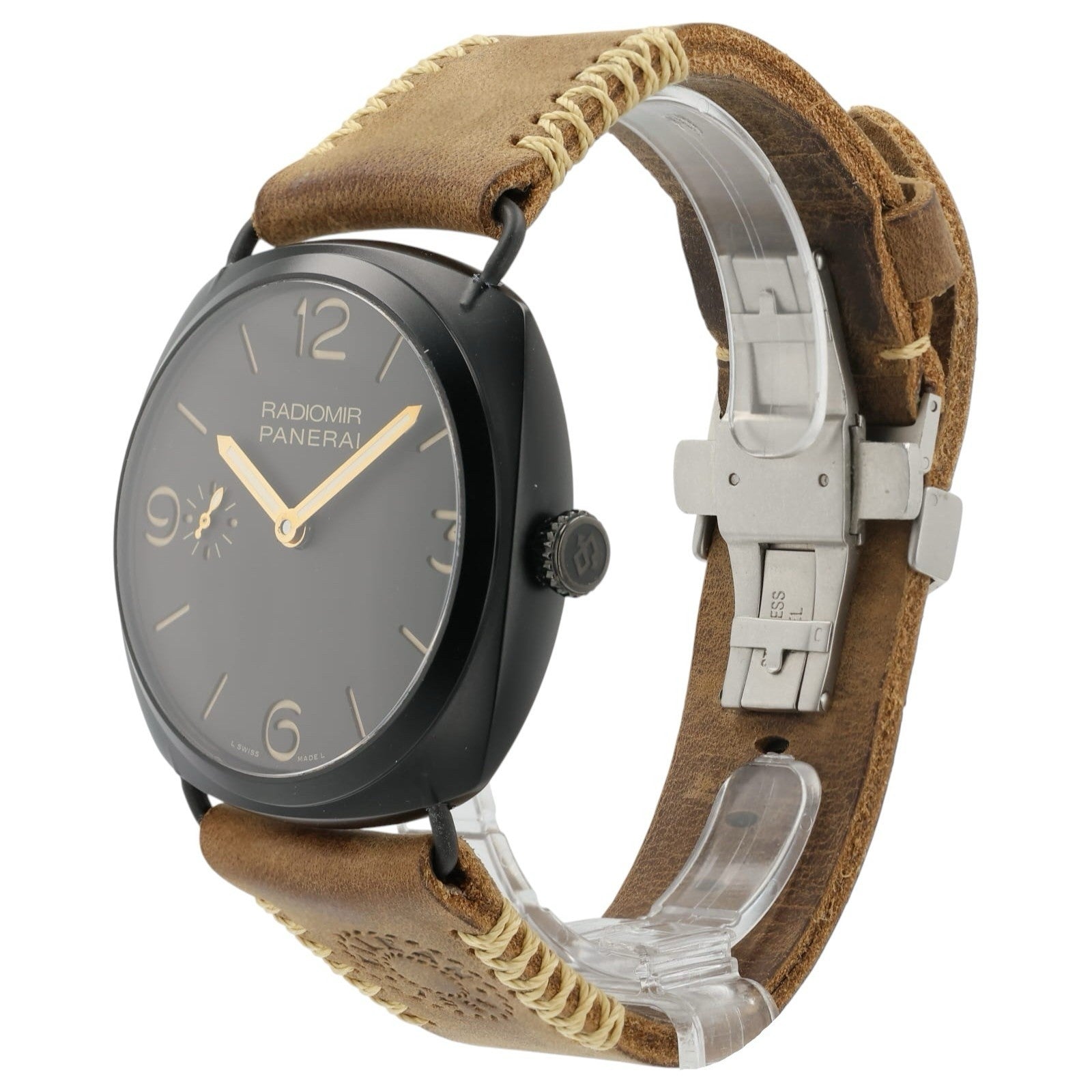 Panerai Radiomir Brown Dial Steel 47mm Manual Wind Men’s Watch PAM00504