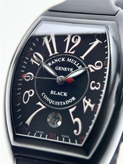 Franck Muller Conquistador Steel Black 34.5mm Automatic Men’s Watch 8005HSC