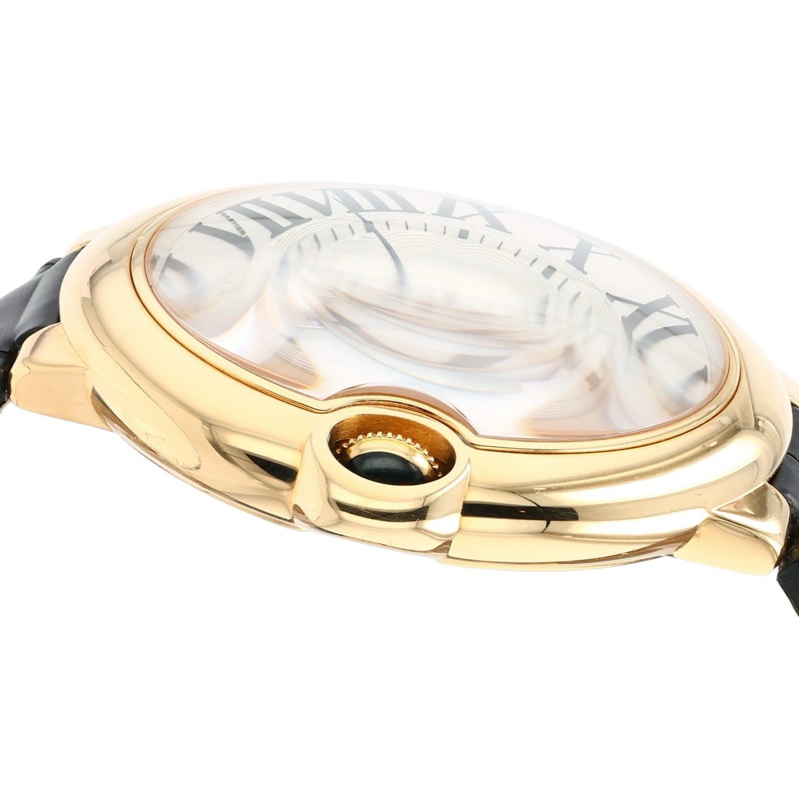 Cartier Ballon Bleu 18k Yellow Gold Silver Dial 42mm Automatic Mens W6900551