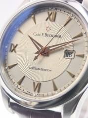 Carl F Bucherer Date Steel Champagne Dial 42mm Automatic Men’s Watch 10915.08