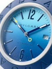 Bvlgari Aluminum Capri Aluminum Blue Dial 40mm Automatic Movement Mens 103815