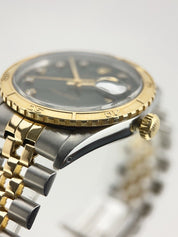 Rolex Datejust Thunderbird Turn-O-Graph Mens 2Tone 18k Gold & Steel Silver 16253