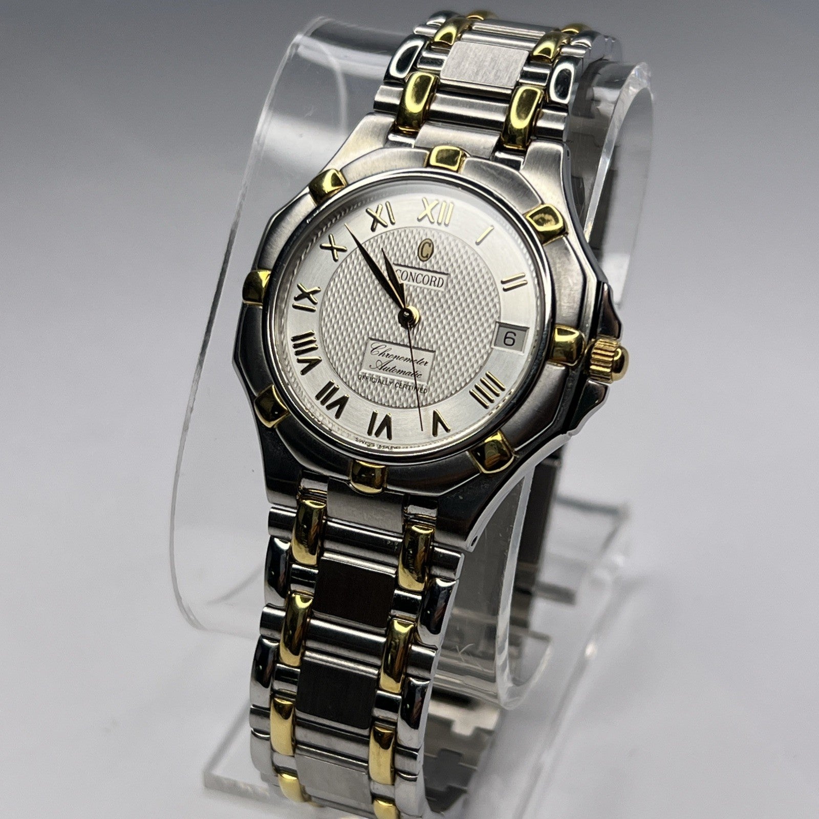 Concord Saratoga Chronometer COSC Automatic 15.D4.234 36mm Two Tone Date Watch