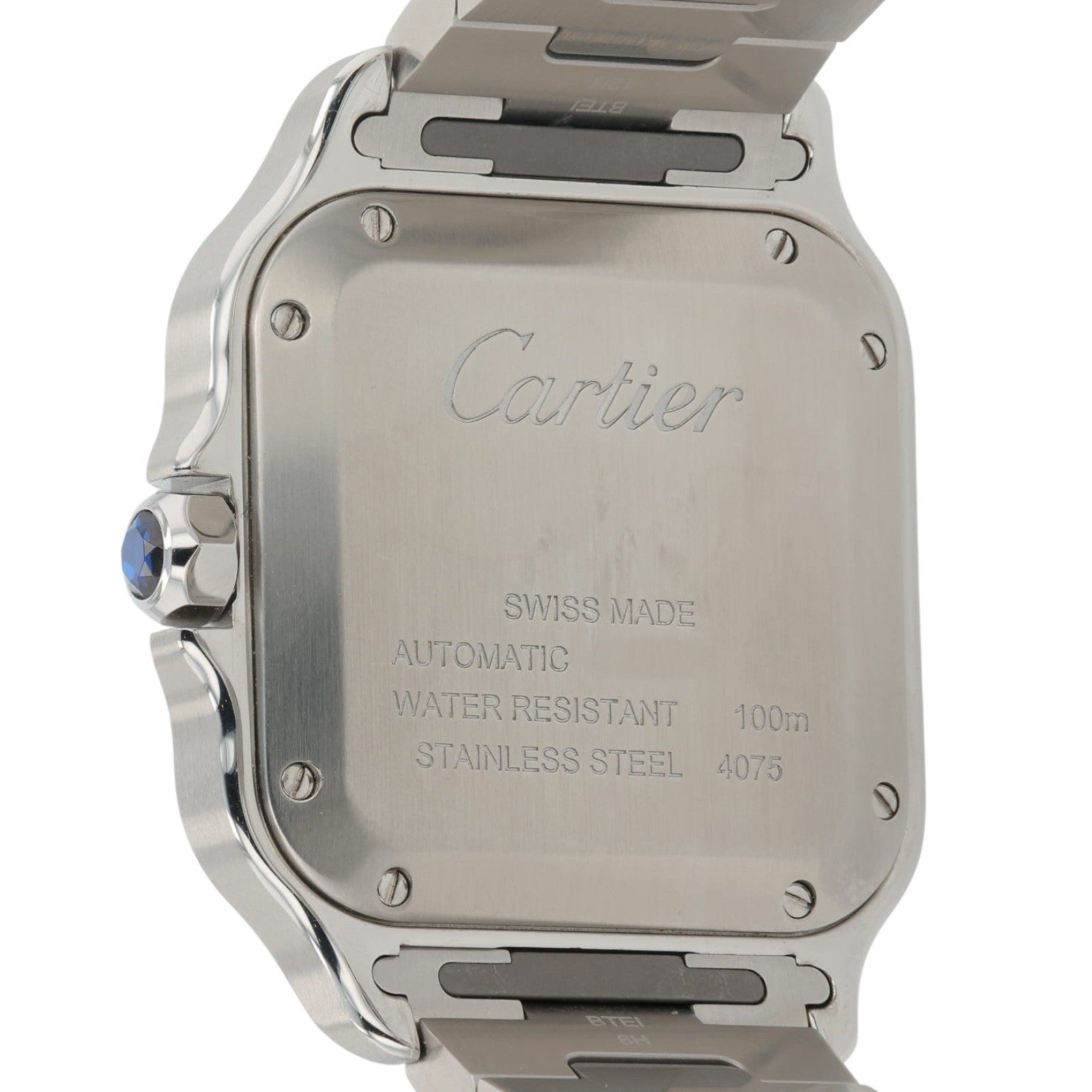 Cartier Santos WSSA0029 Automatic Stainless White Dial Midsize Unisex Watch 35mm