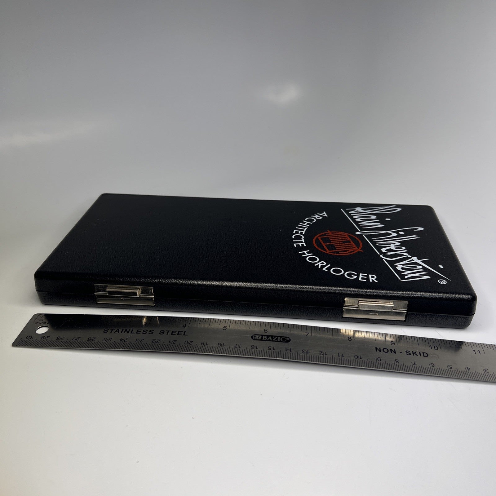 Alain Silberstien 39.5mm Titanium Automatic Date Watch Mother Pearl Dial w/ Box