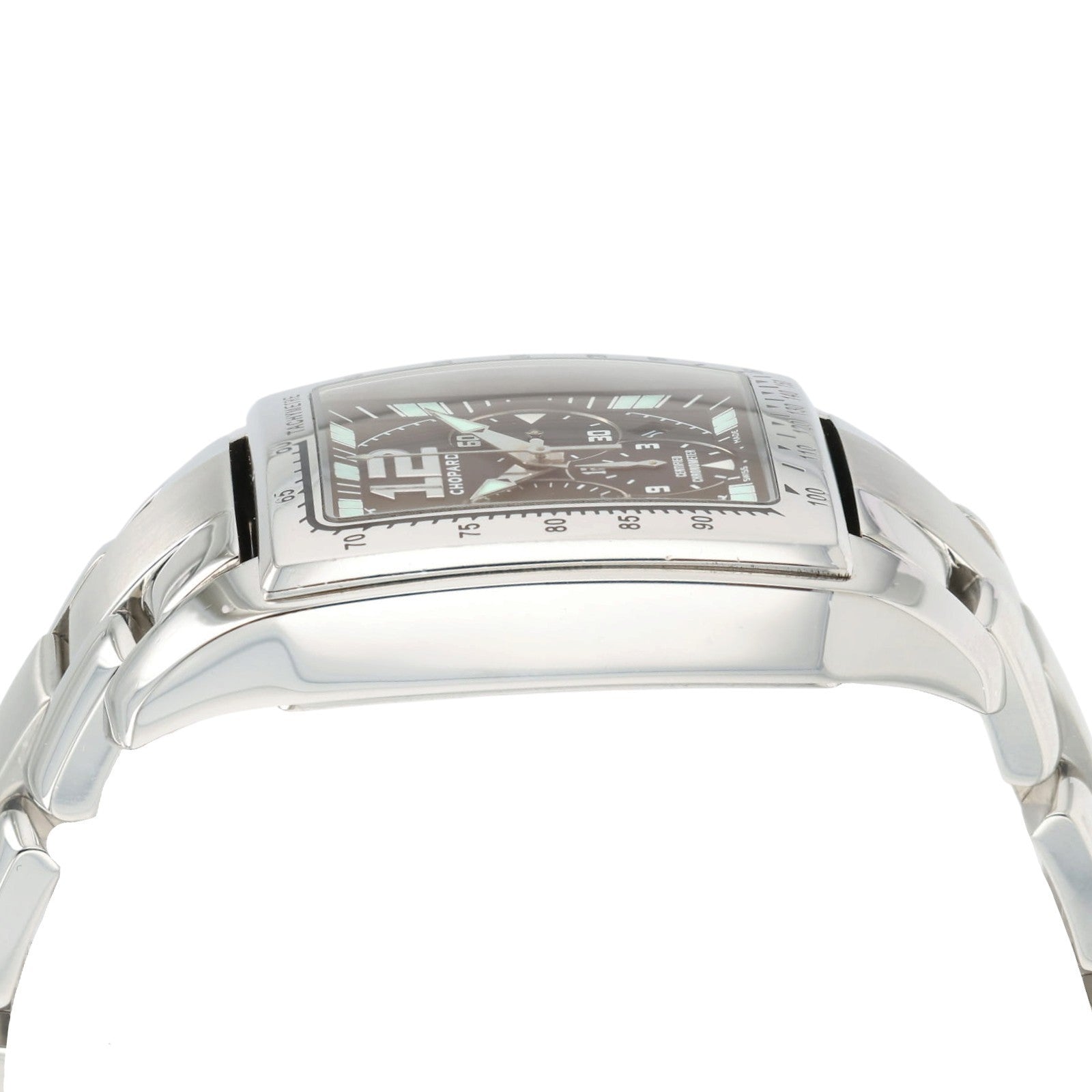 Chopard Tycoon Black Dial Stainless Steel 46mm Automatic Mens Watch 8961
