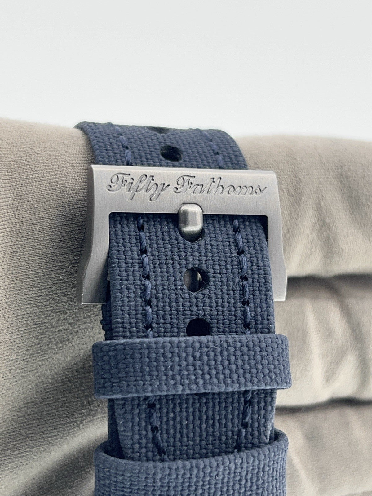 Blancpain Fifty Fathoms Titanium Blue Dial 45mm Automatic Men’s Watch 5015