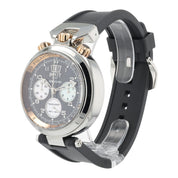 NEW 2025 Bovet Sportster Steel & Gold Black Carbon Dial 46mm Mens Watch SP0446