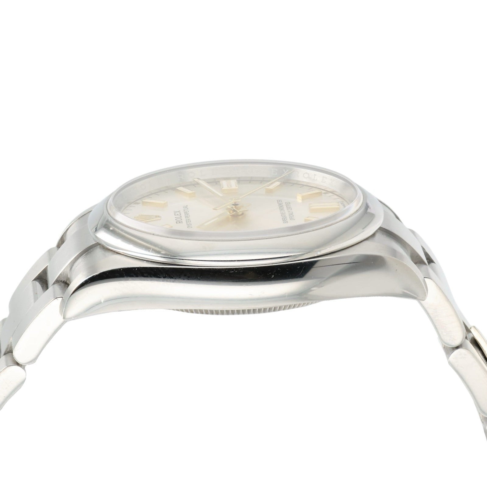 Rolex Oyster Perpetual Domino's Silver Dial Steel 36mm Auto Men’s 126000