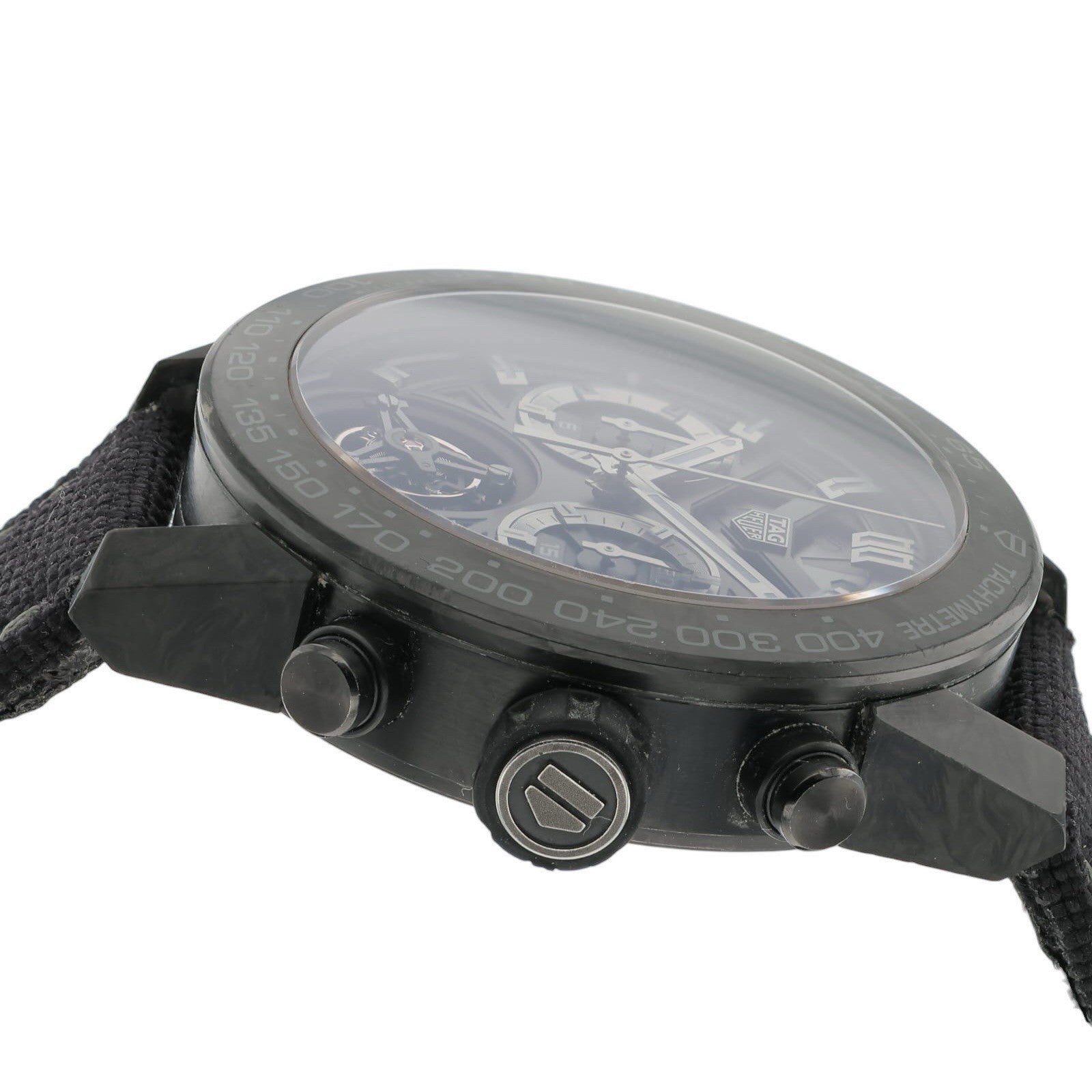 Tag Heuer Carrera Tourbillon Carbon Fiber & Titanium Black Dial 45mm CAR5A8P