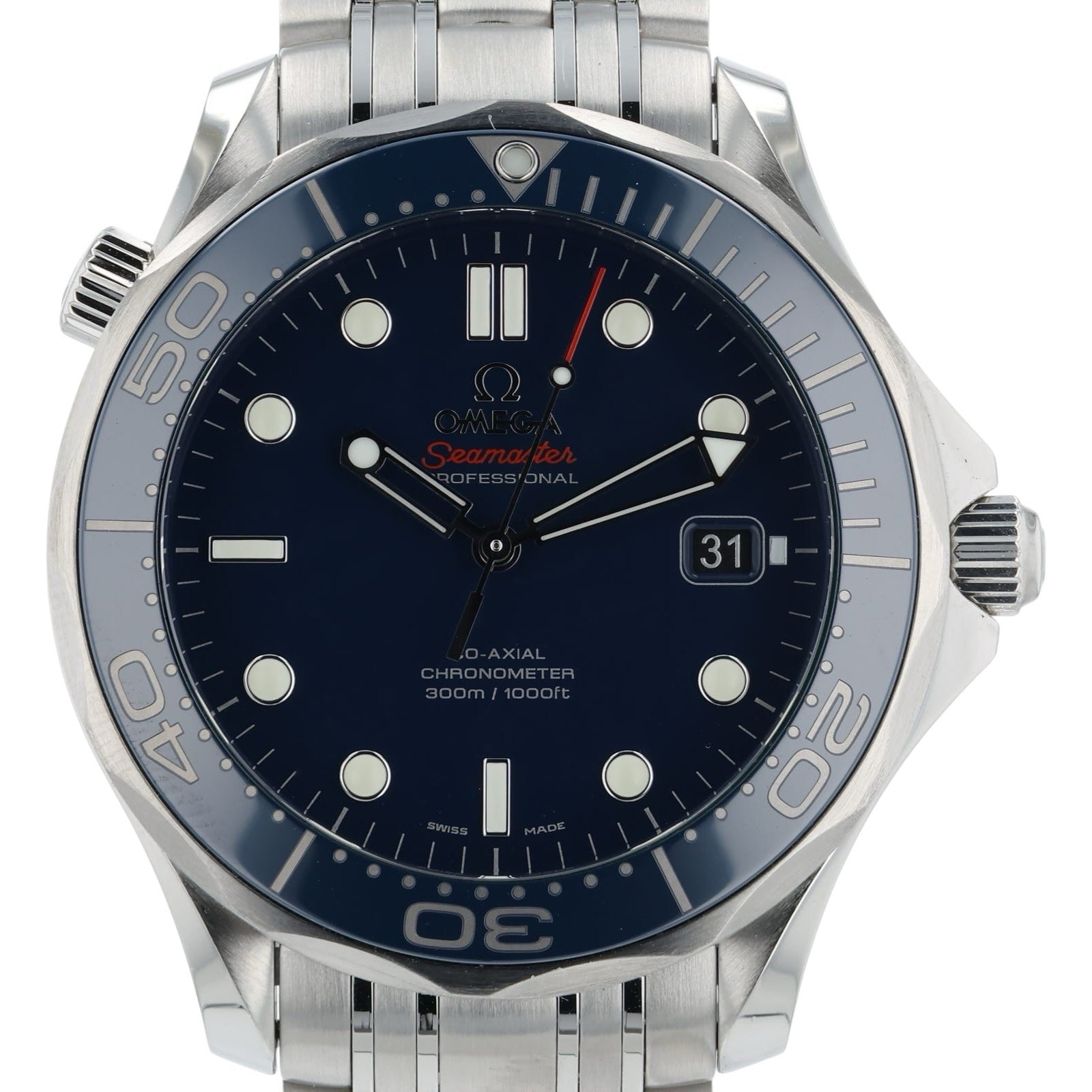 Omega Seamaster Diver Steel Blue Dial 41mm Automatic Mens 213.30.41.20.03.001