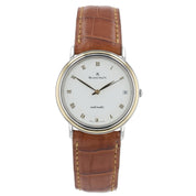 Blancpain Villeret Stainless Steel White Dial 34mm Automatic Mens Watch 9513
