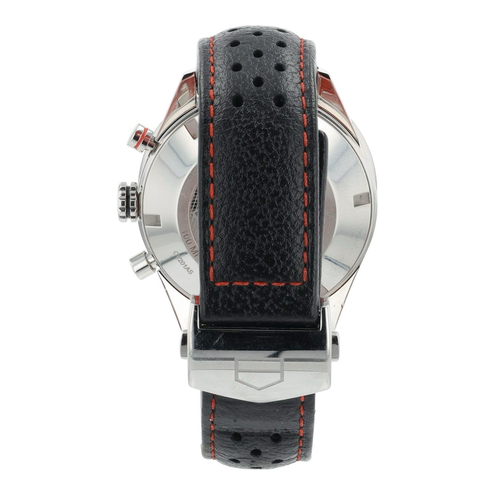 Tag Heuer Carrera Calibre Steel Black Dial 41mm Automatic Mens Watch CV201AS