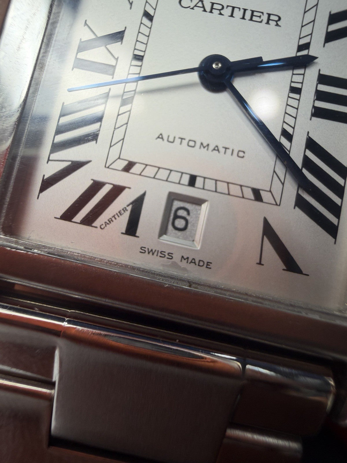 Cartier Tank Solo XL Stainless Steel 31mm Automatic Mens Watch W5200028