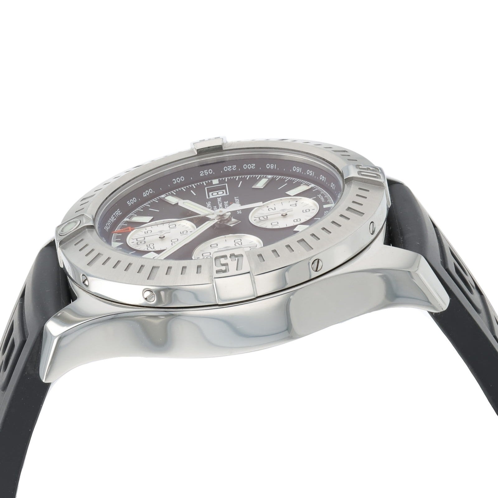 Breitling Colt Black Dial Stainless Steel 44mm Mens Automatic Chronograph A13388