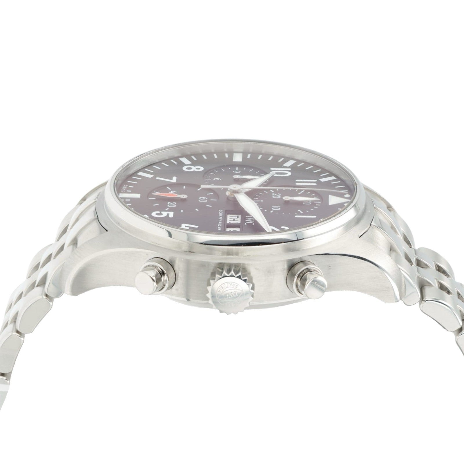 IWC Pilots Chrono Black Dial Stainless Steel 43mm Automatic Mens Watch IW378002