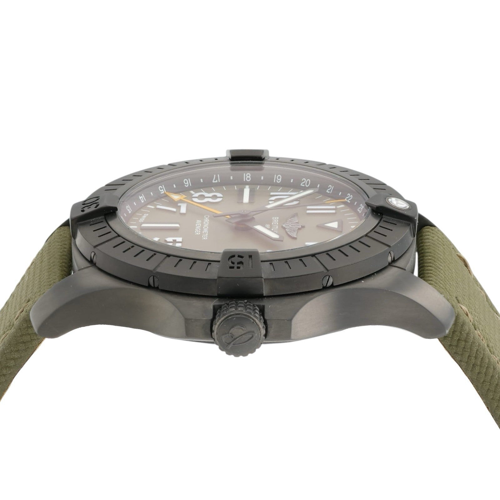 Breitling Avenger Green Dial Titanium 44mm Automatic Movement Mens Watch V32395