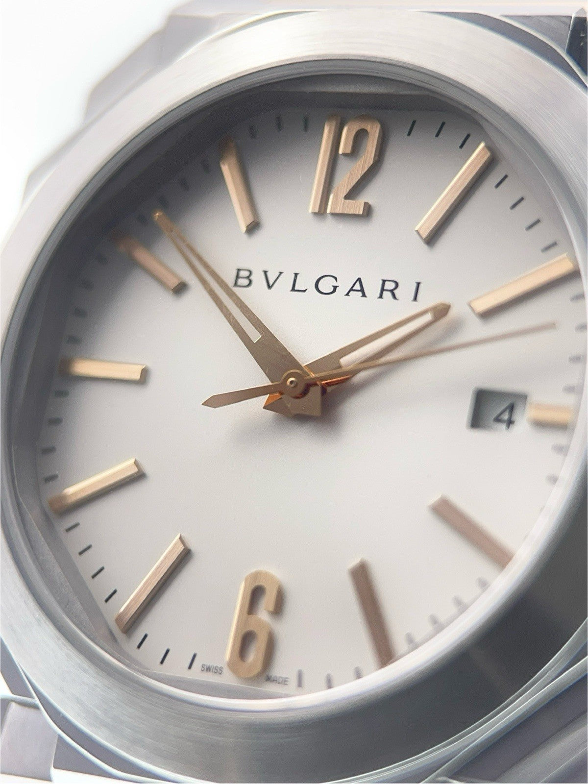 Bulgari Octo Gold & Steel White Dial BGO38S