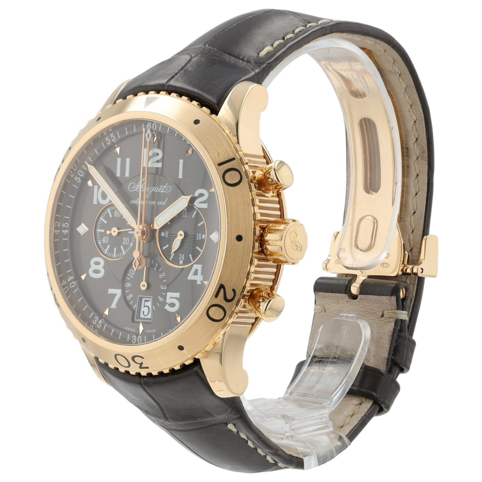 Breguet XXI Flyback Chrono Brown Dial 18k Rose Gold 42mm Automatic Men’s 3810