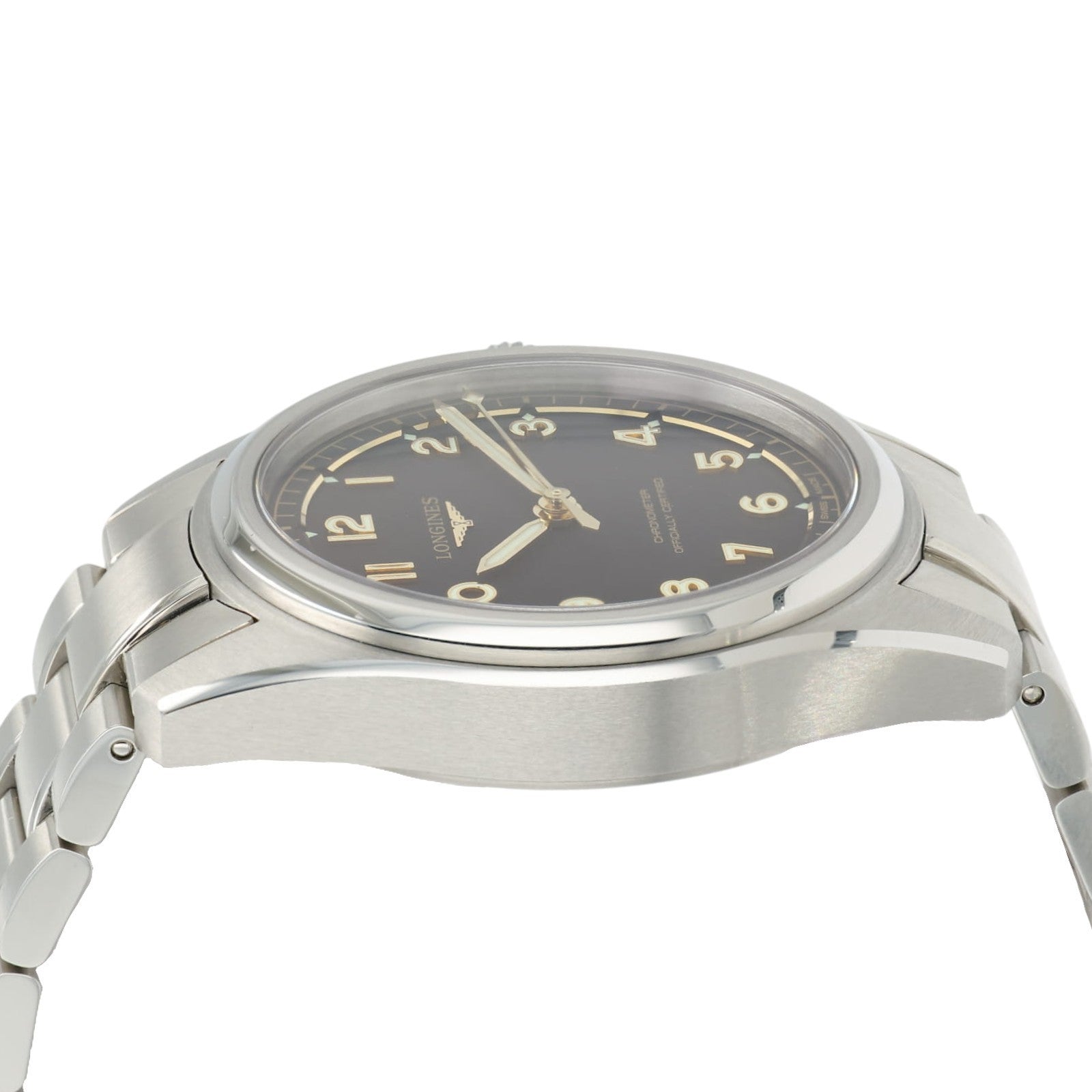 Longines Spirit Pilot Black Dial Stainless Steel 39mm Automatic Mens L3.809.4
