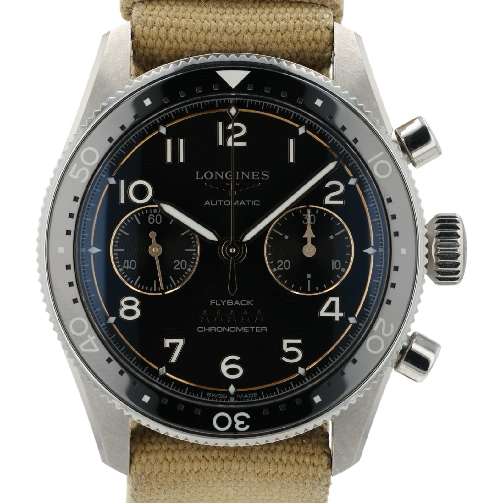 Longines Spirit Chrono Black Dial Stainless Steel 42mm Automatic Men’s L3.821.4