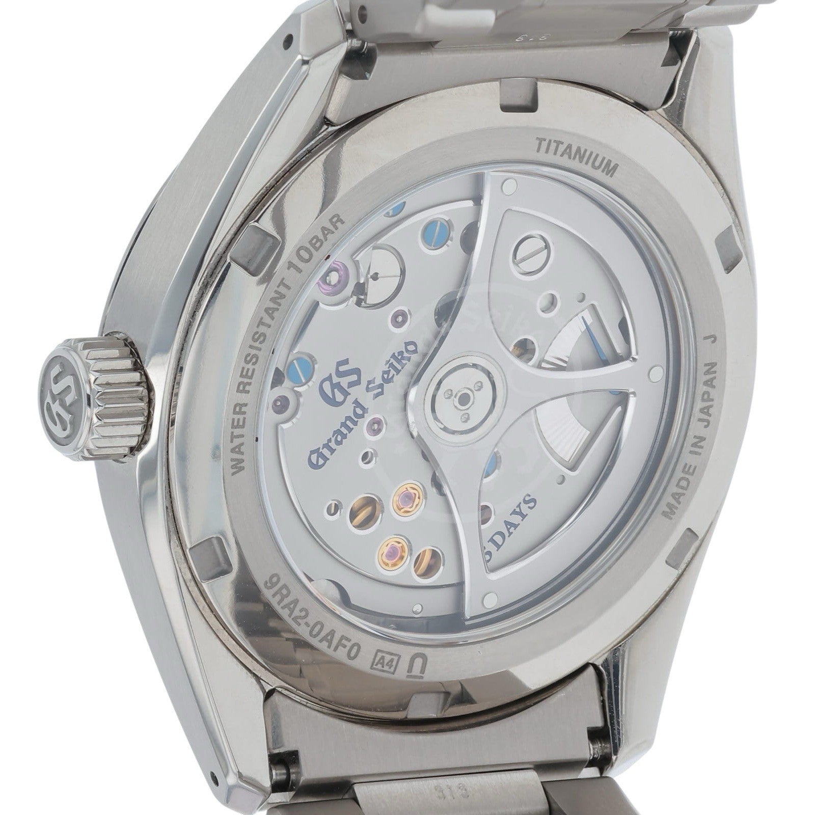 Grand Seiko Evolution 9 Titanium Blue Dial 39.5mm Automatic Men’s Watch SLGA025