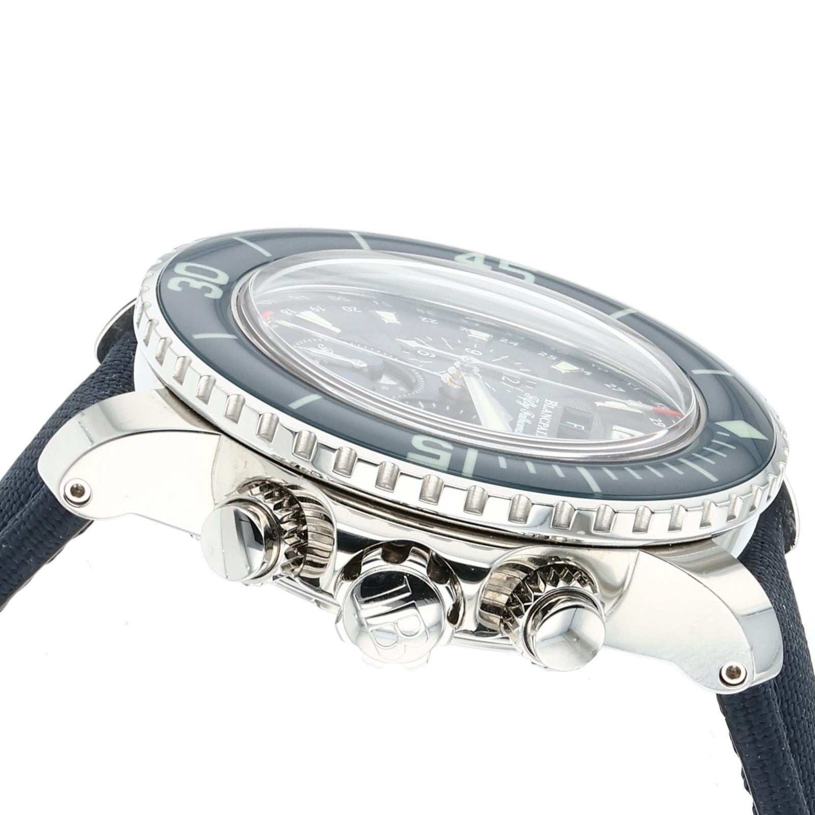 Blancpain Fifty Fathoms Stainless Steel Blue Dial 45mm Automatic Mens 5066F