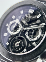 Tag Heuer Tourbillon Titanium Black Dial 45mm Automatic Men's Watch CAR5A8Y