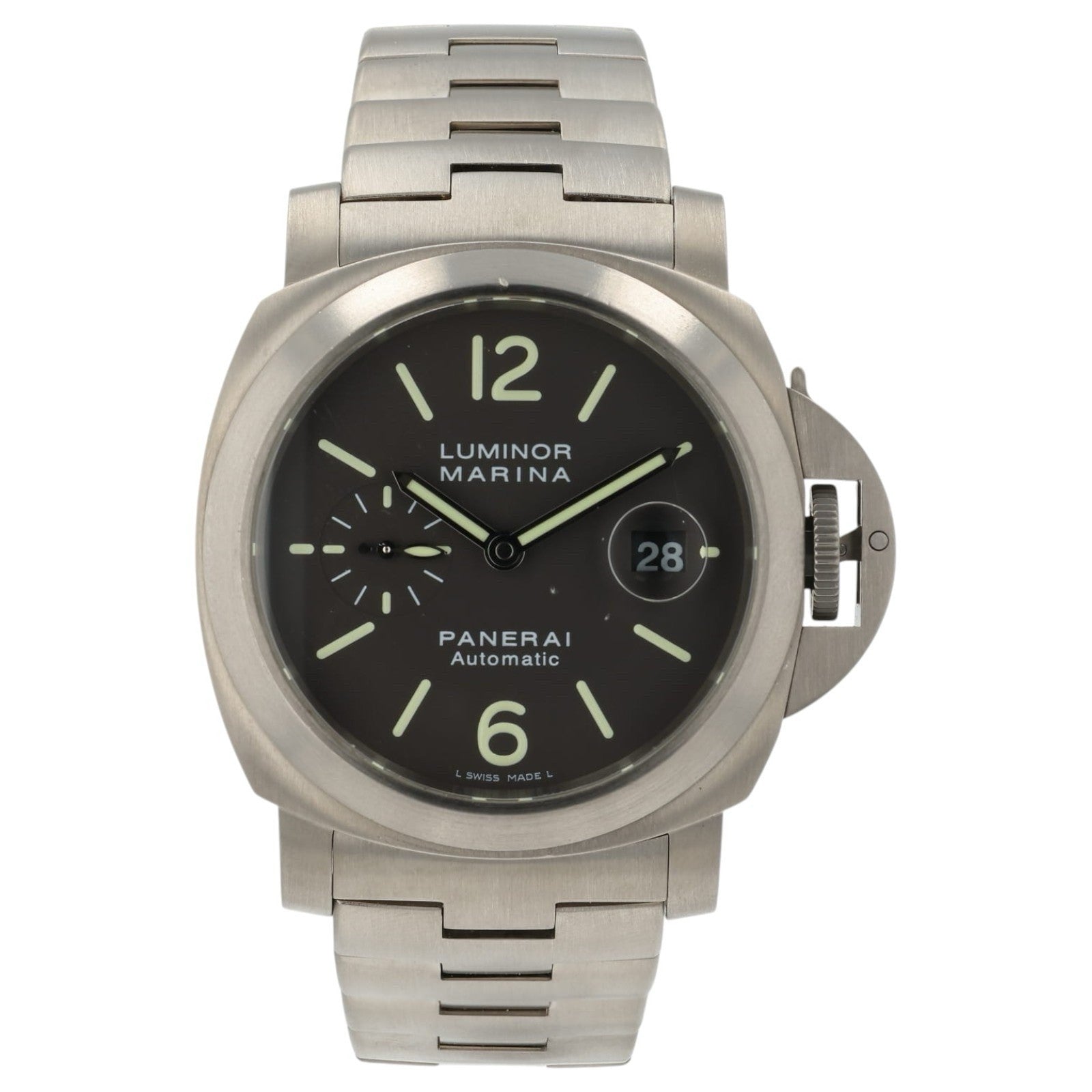 Panerai Luminor Marina Brown Dial Titanium 44mm Automatic Men’s Watch PAM00296