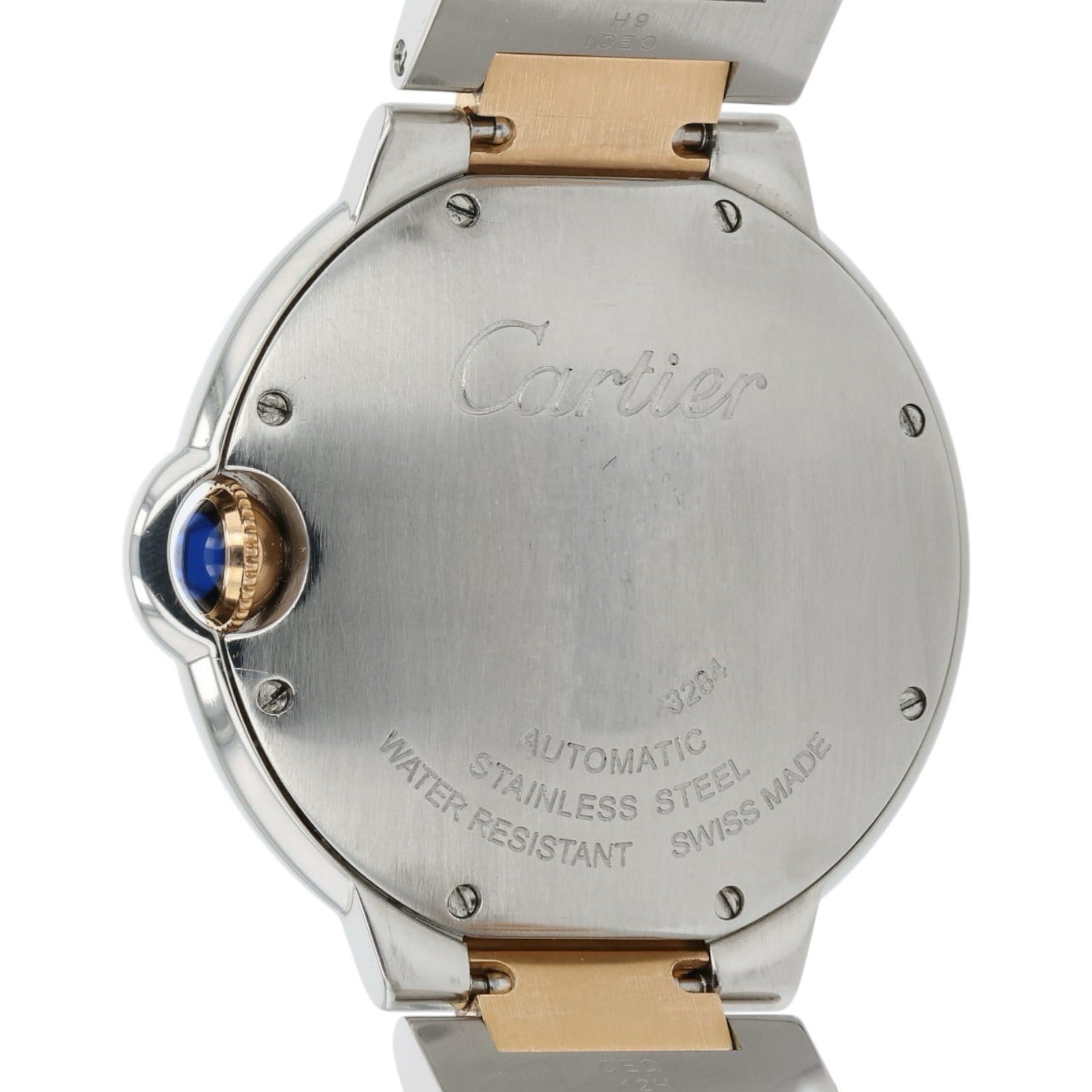 Cartier Ballon Bleu Pink MOP Dial Gold & Steel 36mm Automatic Unisex Watch