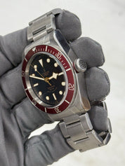 Tudor Black Bay Smiley Steel Red 41mm Automatic Watch 79220R - Watch only