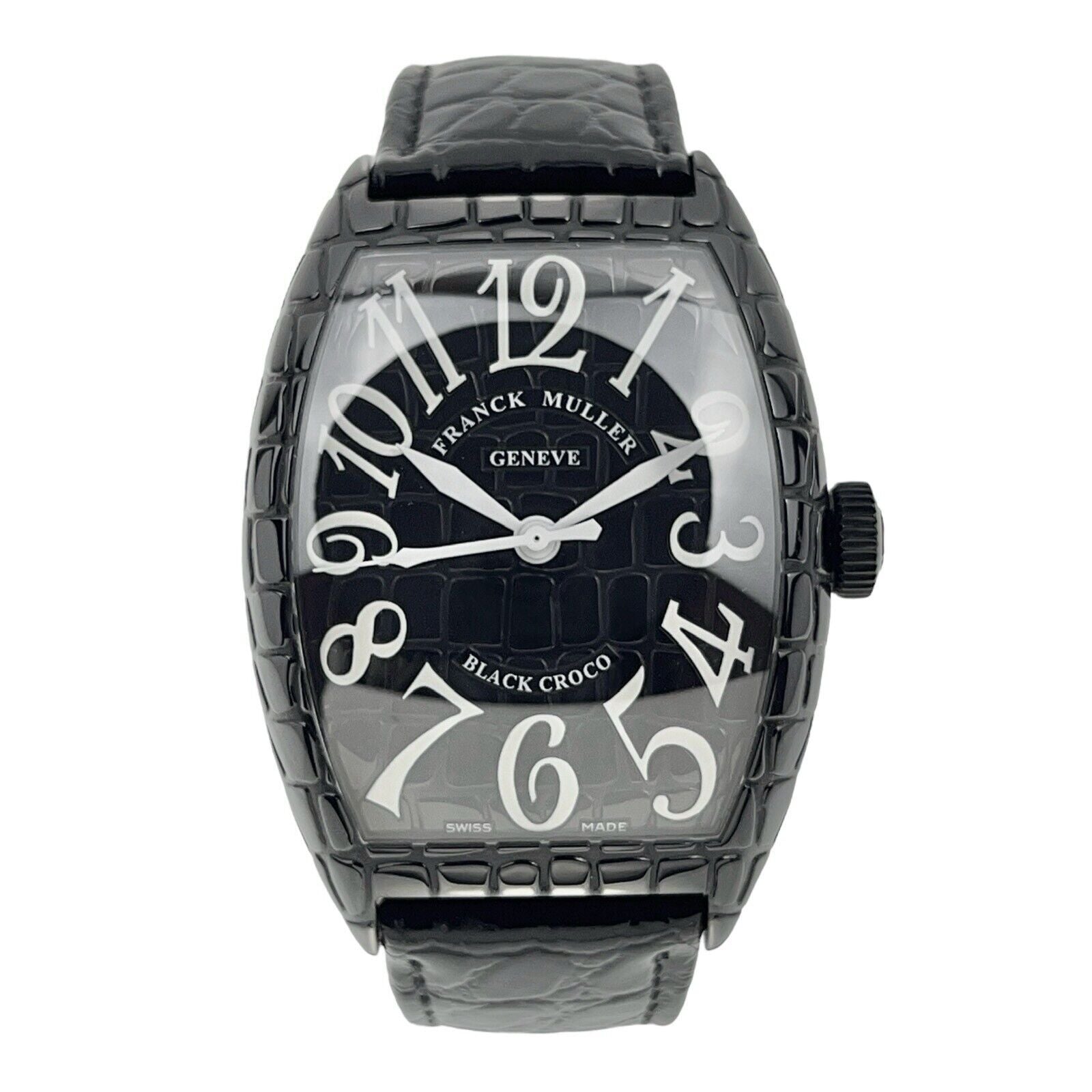 Franck Muller Black Croco 39mm Automatic Men’s Watch 8880SC BLK CRO