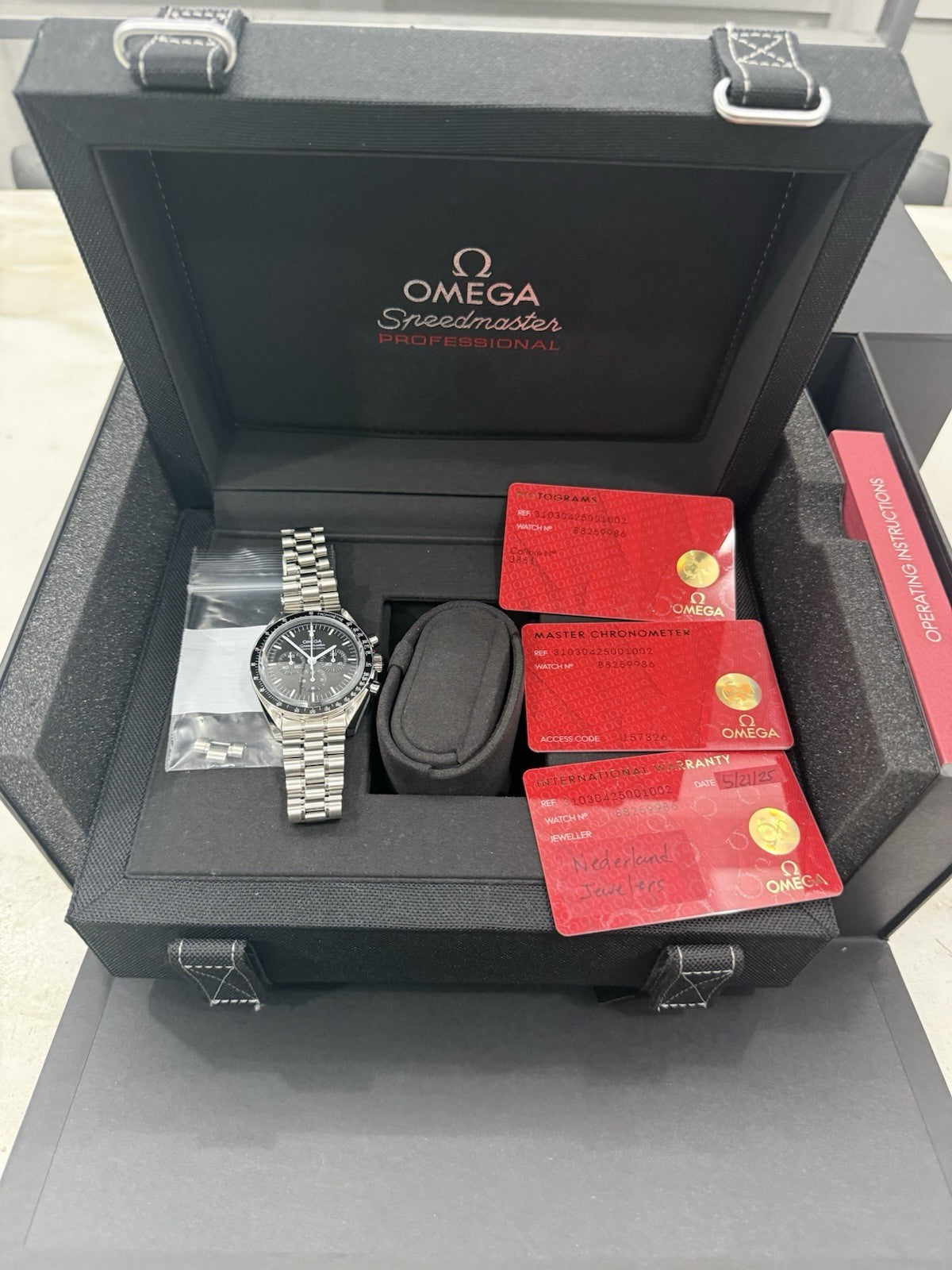 2025 Omega Speedmaster Moonwatch 42mm Black Dial Sapphire 310.30.42.50.01.002