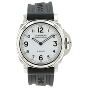 Panerai Luminor White Dial Stainless Steel 44mm Manual Wind Men’s Watch PAM00561