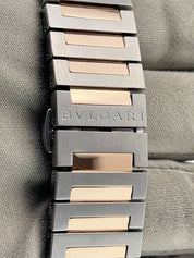 Gold and Steel Bvlgari Octo Solotempo BGO 38 S