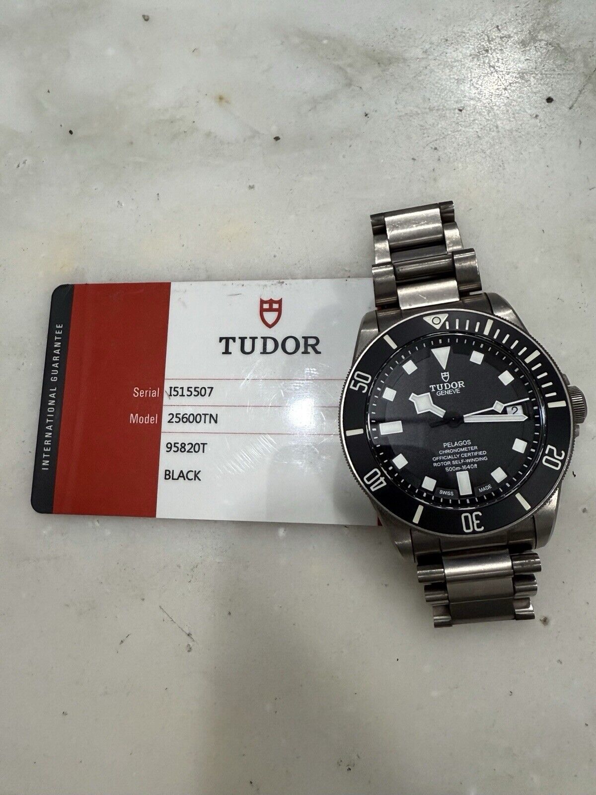 2017 Tudor Pelagos Chronometer Automatic 42mm Black Dial Men's Watch 25600TN