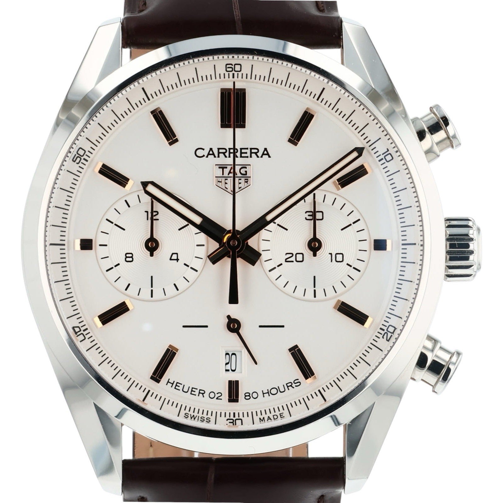 Tag Heuer Carrera White Dial Stainless Steel 42mm Automatic Men’s Watch CBN2013