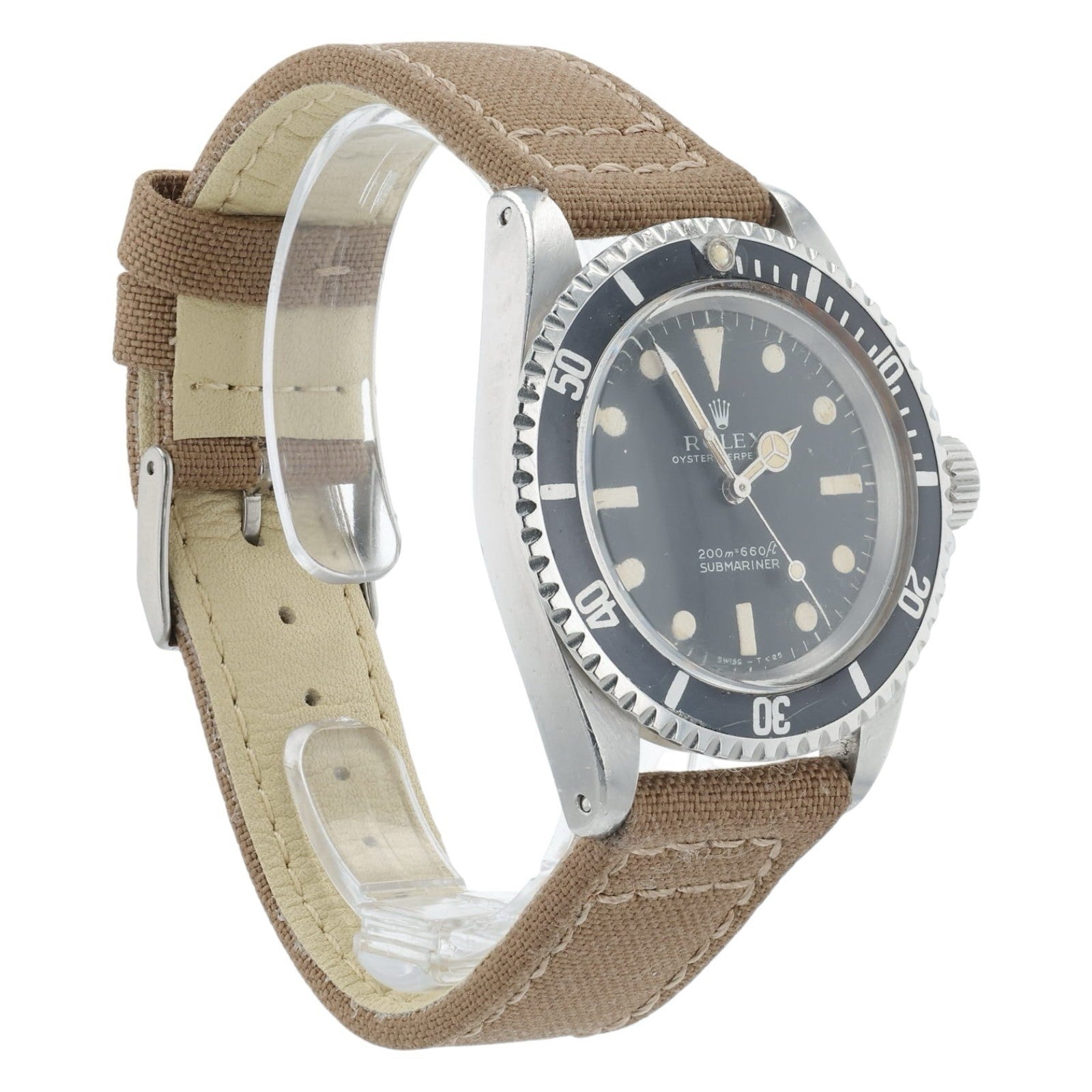 1966 Rolex Submariner Stainless Steel Black Dial 40mm Automatic Men’s Watch 5513