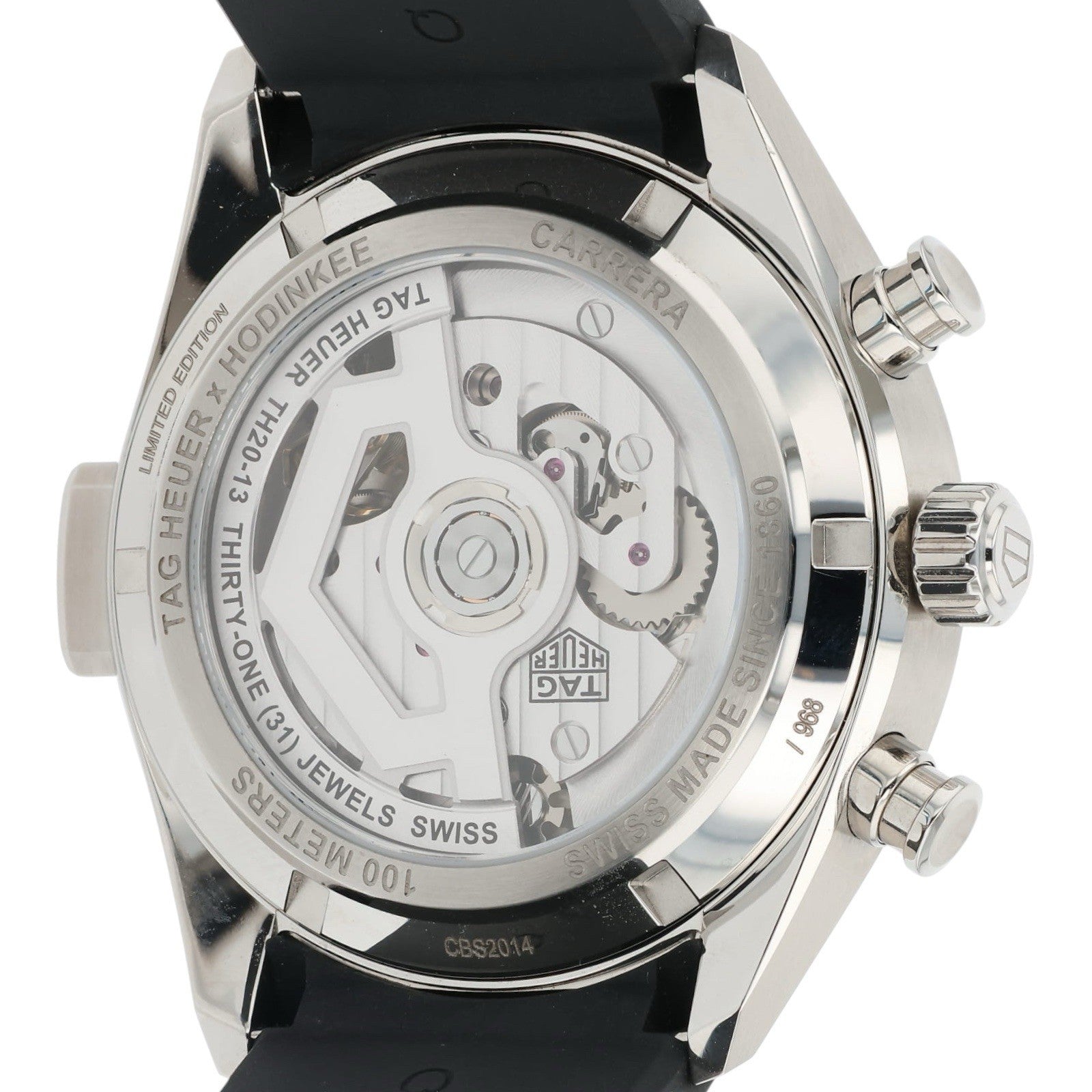 Tag Heuer Carrera Stainless Steel Black Dial 42mm Automatic Mens Watch CBS2014