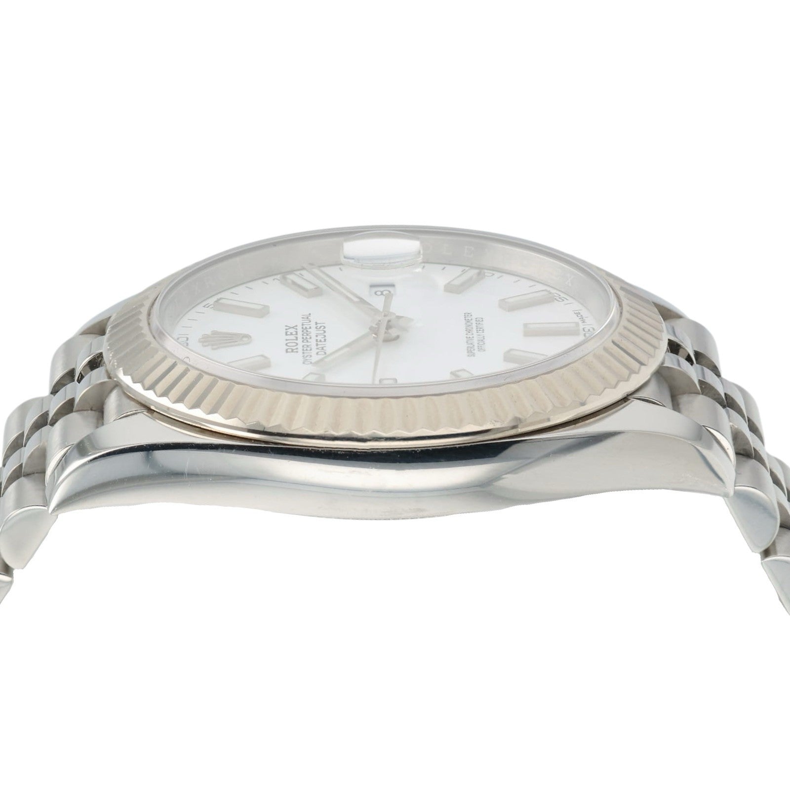Rolex Datejust White Dial Stainless Steel 41mm Automatic Men’s Watch 126334