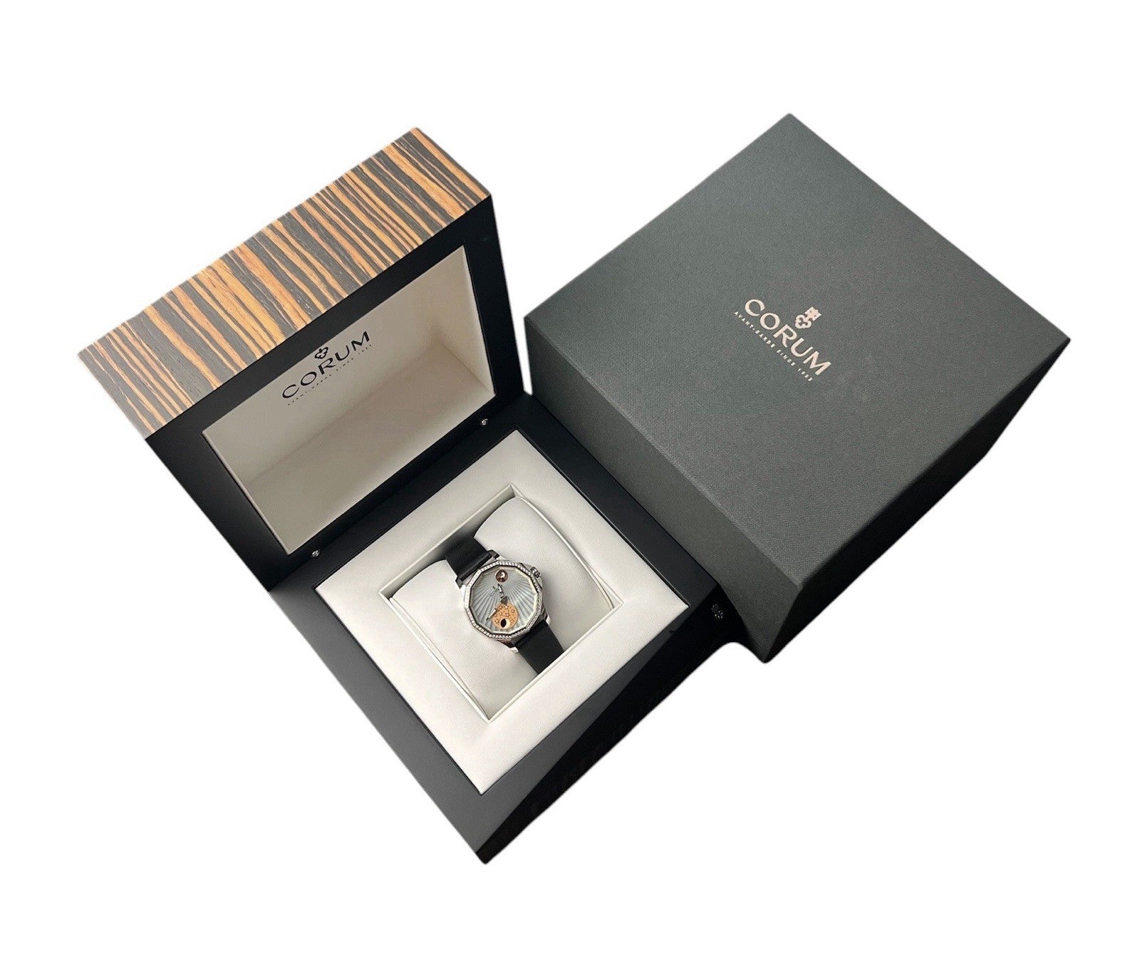 NEW Corum Admirals Cup Legend Mystery Moon Blue Dial Steel 38mm Auto A384/03116