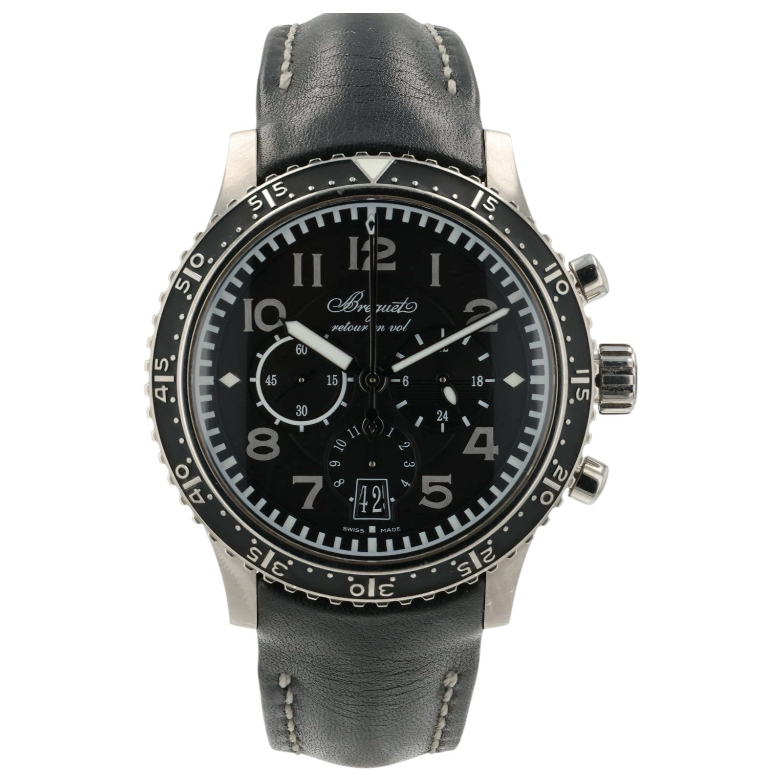 Breguet Type XXI Flyback Black Dial Titanium 42mm Automatic Men’s Watch 3810