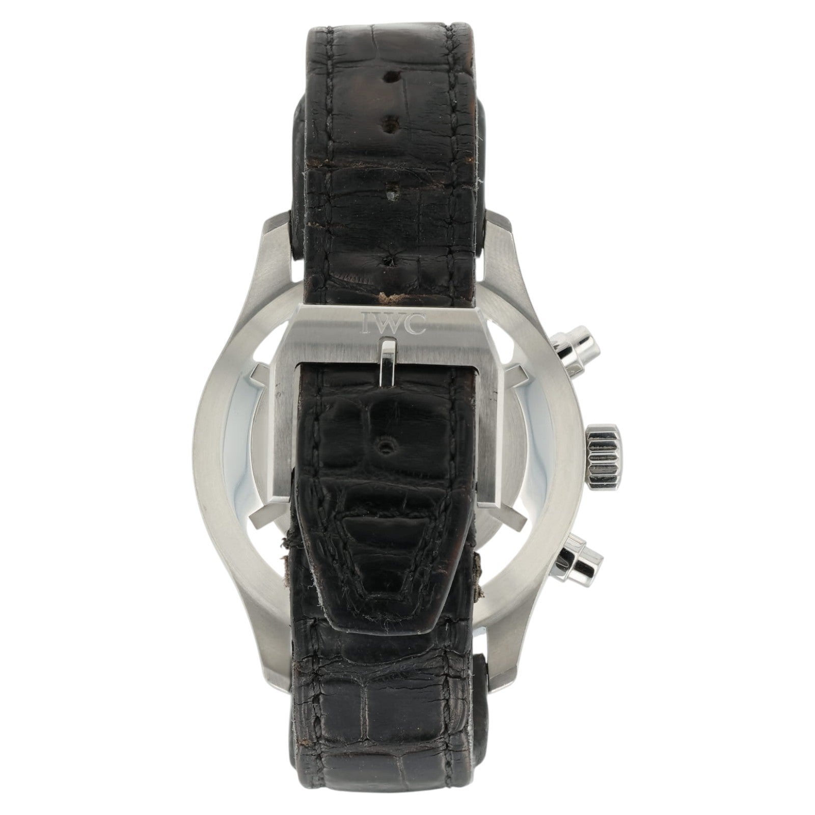 IWC Pilot's Chronograph Black Dial Stainless Steel 43mm Automatic Mens IW377701