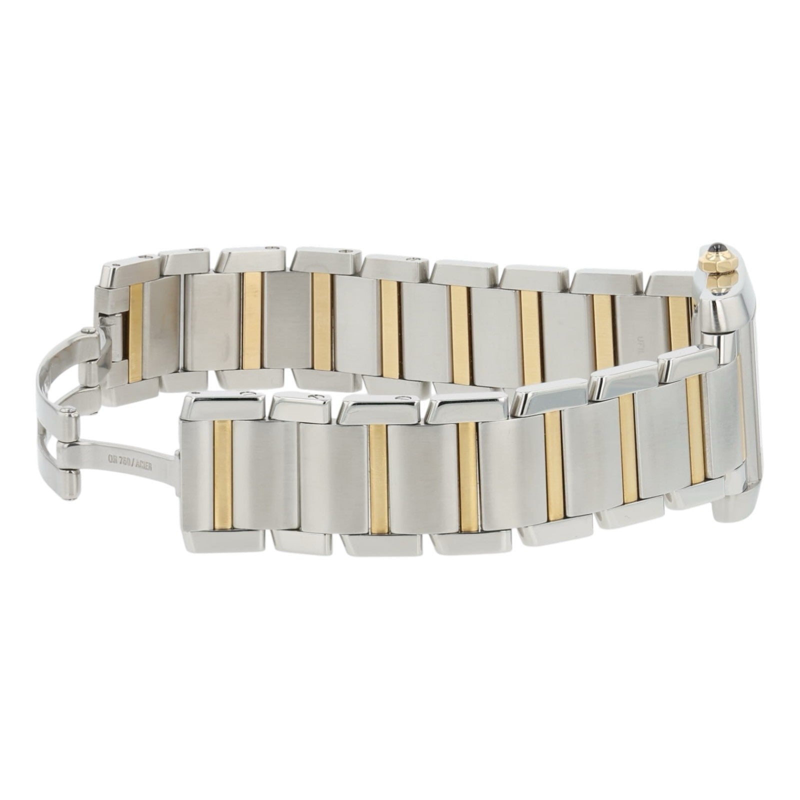 Cartier Tank Francaise Silver Dial Gold & Steel 28mm Automatic Womens W51005Q4