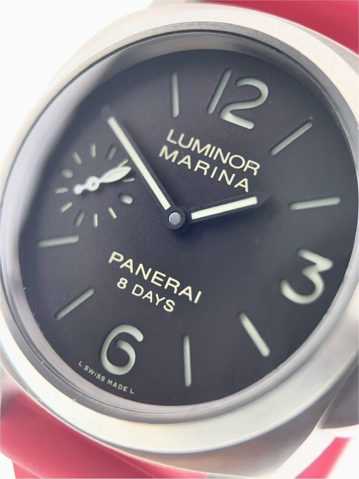 Panerai Luminor Marina 8 Days Titanium Brown Dial 44mm Manual Wind Mens PAM00564